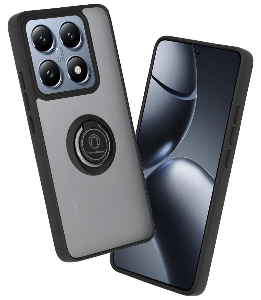 Techsuit Glinth Back Cover Hülle für Xiaomi 14T Pro - Schwarz