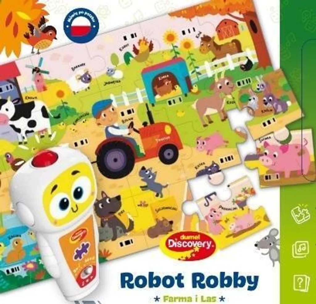 Puzzle Interactif Robot Robby Dumel - Thème Nature et Robotique dès 3 Ans - 2