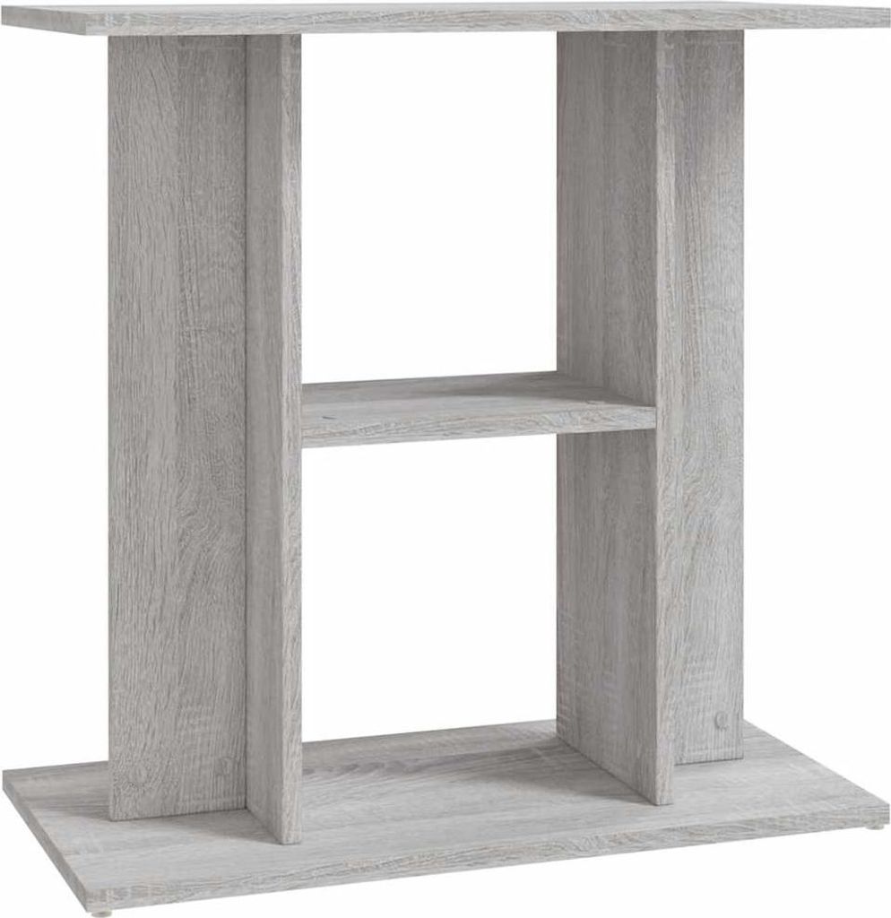 vidaXL Aquariumständer Grau Sonoma 60 x 30 x 60 cm Holzwerkstoff