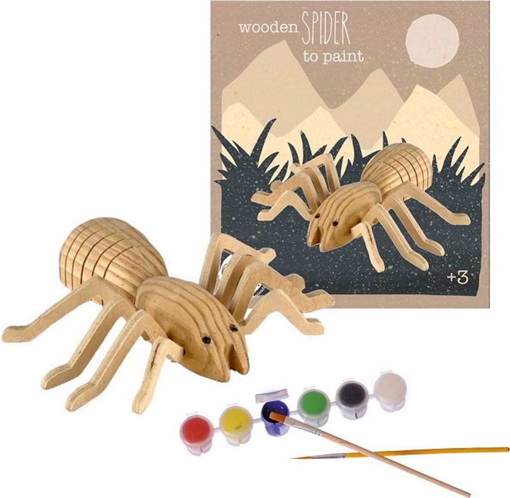 Egmont Toys Holzspielzeug Spinne zum Bemalen - kreatives Basteln