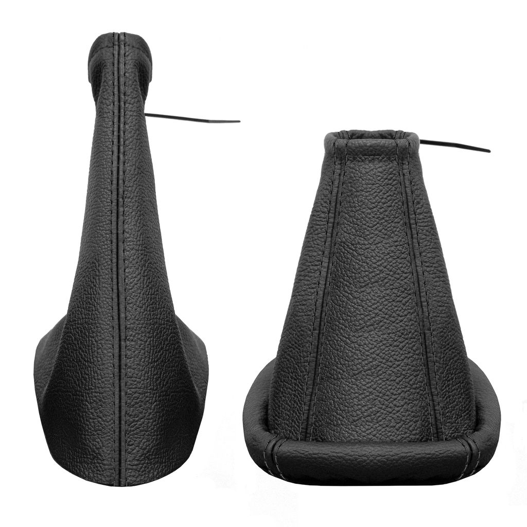 Schaltsack & Handbremsmanschette Für Alfa Romeo 159 - Schwarz Wildleder Mit Roter Naht