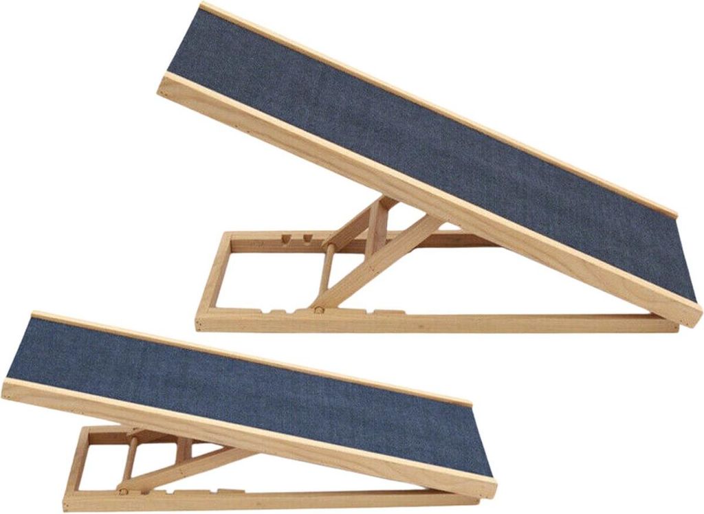 Massive Hundenleiter Tavien – 4-in-1 Verstellbar – Antirutsch-Treppe – Sicherheitsleiter für Haustiere