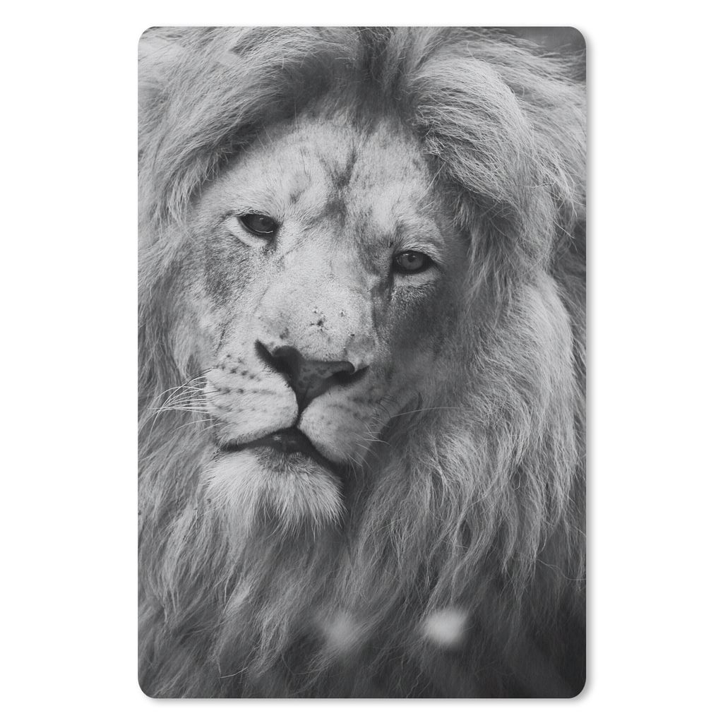 MuchoWow Mauspad Mousepad Porträt - Löwe - Profil 40x60 cm - Mousepads - Maus Mat - Pad - Mausunterlage - Schreibtisch Accesoire