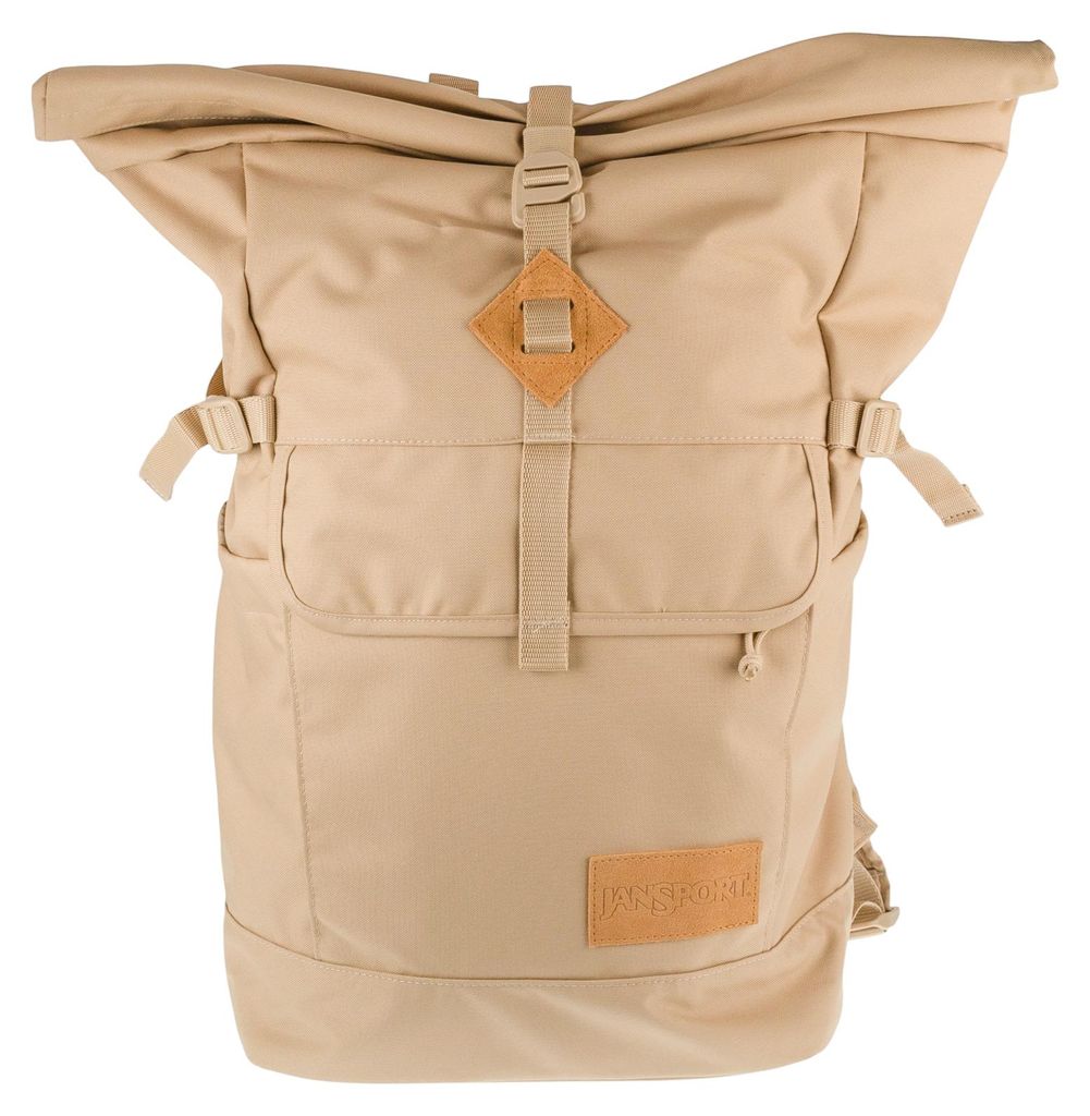 JanSport Hatchet Rolltop Backpack EK0A5BLG8O7, Rucksack, Uni, Beige, Größe: One size