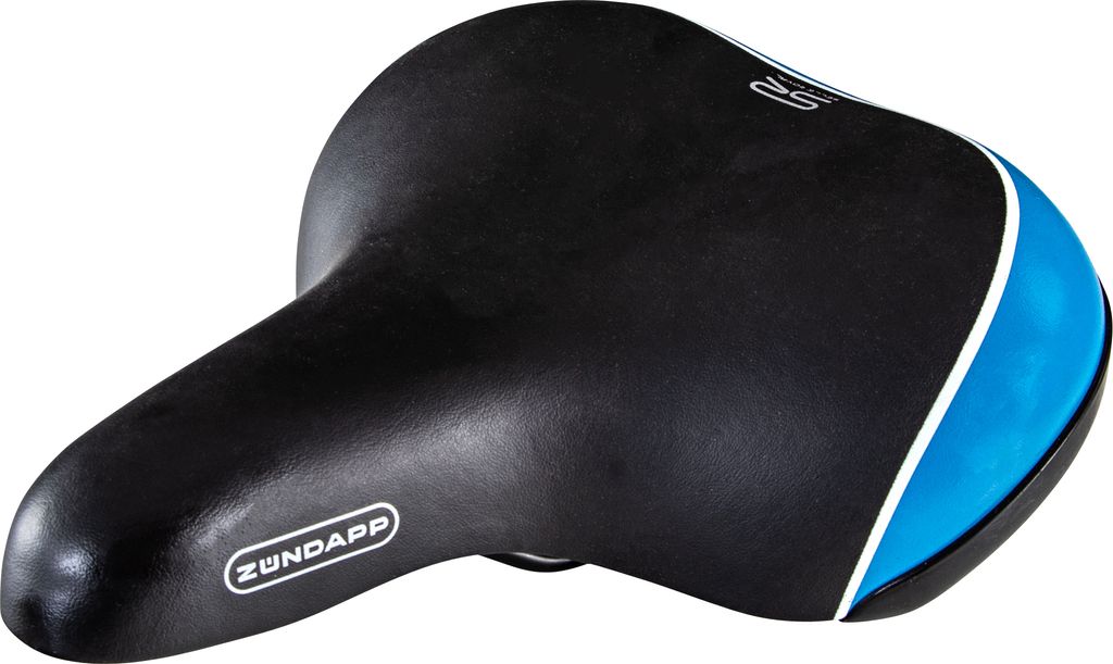 Zündapp Z802 Fahrradsattel bequem Sattel Fahrrad gefedert Damensattel Komfort Fahrradsattel schwarz/blau