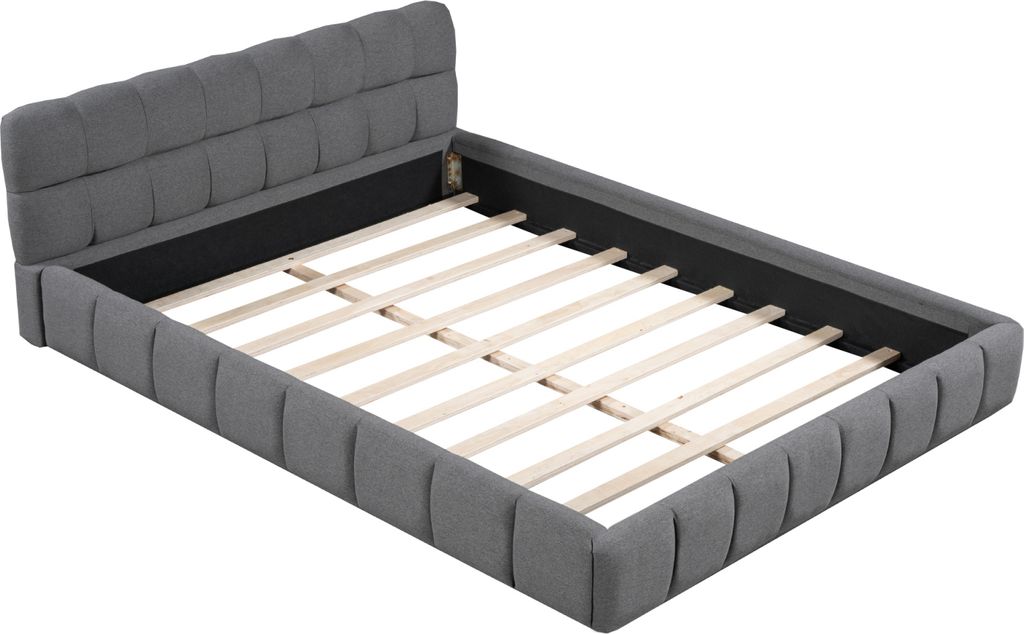 CDGlobal Polsterbett 140 x 200 cm, Jugendbett, Doppelbett Produktbild 9