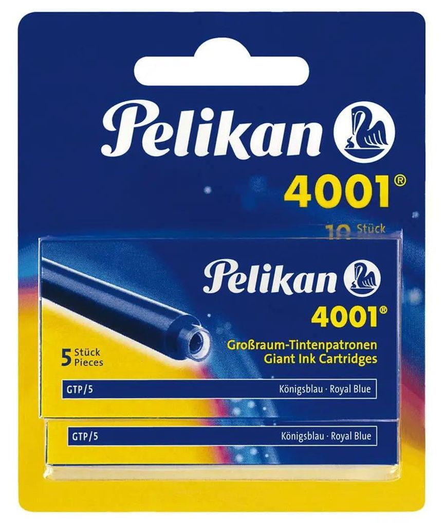 Pelikan Großraum Tintenpatronen 4001 GTP/5/2/B königsblau (10 Patronen)