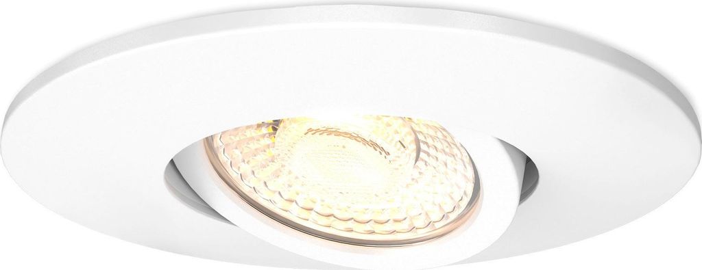 Ledvion - LED Einbaustrahler, Weiß, 6W, CCT 2200K-4000K, Ø96mm, Edelstahl, IP65, Dimmbar