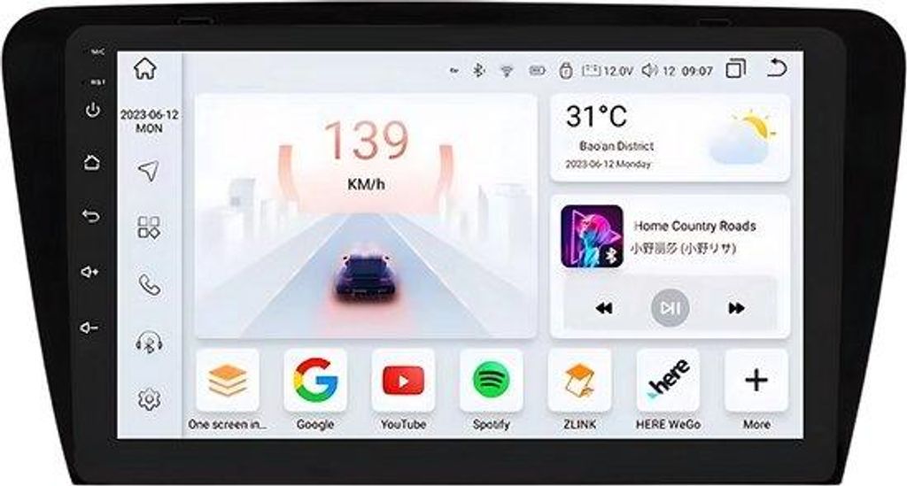 Autoradio mit Bluetooth und CarPlay für SKODA Octavia 3 A7 (2013–2018) – Kompatibel mit Apple und Android – Stereoanlage – Navigationssyst...