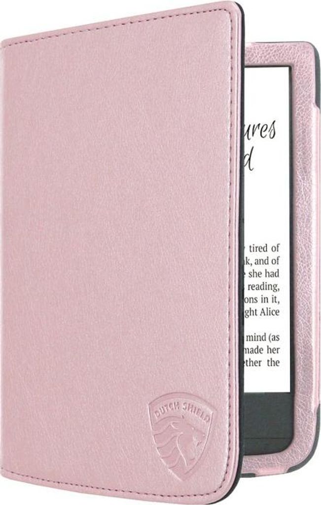 Dutch Shield - Luxe Case Hülle für das Pocketbook Touch Lux 5 Ebook - Klapphülle Ereader Schutzhülle Cover Rosa