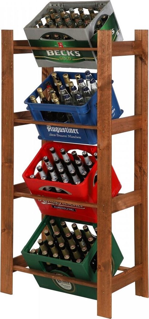 Getränkekistenregal PINEPEAK | HxBxT 149x70x38,8cm | für 4 Produktbild 