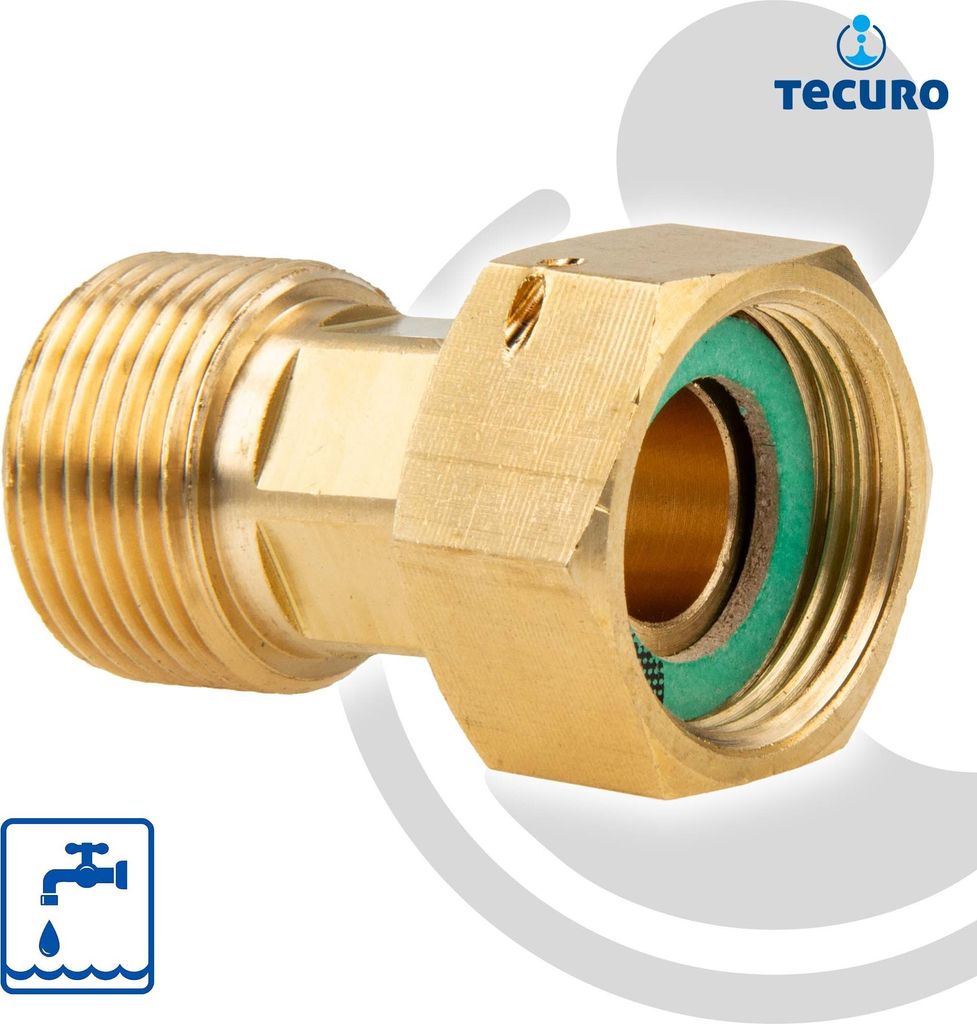 tecuro Verschraubung 3/4 Zoll Überwurfmutter x 3/4 Zoll Produktbild 