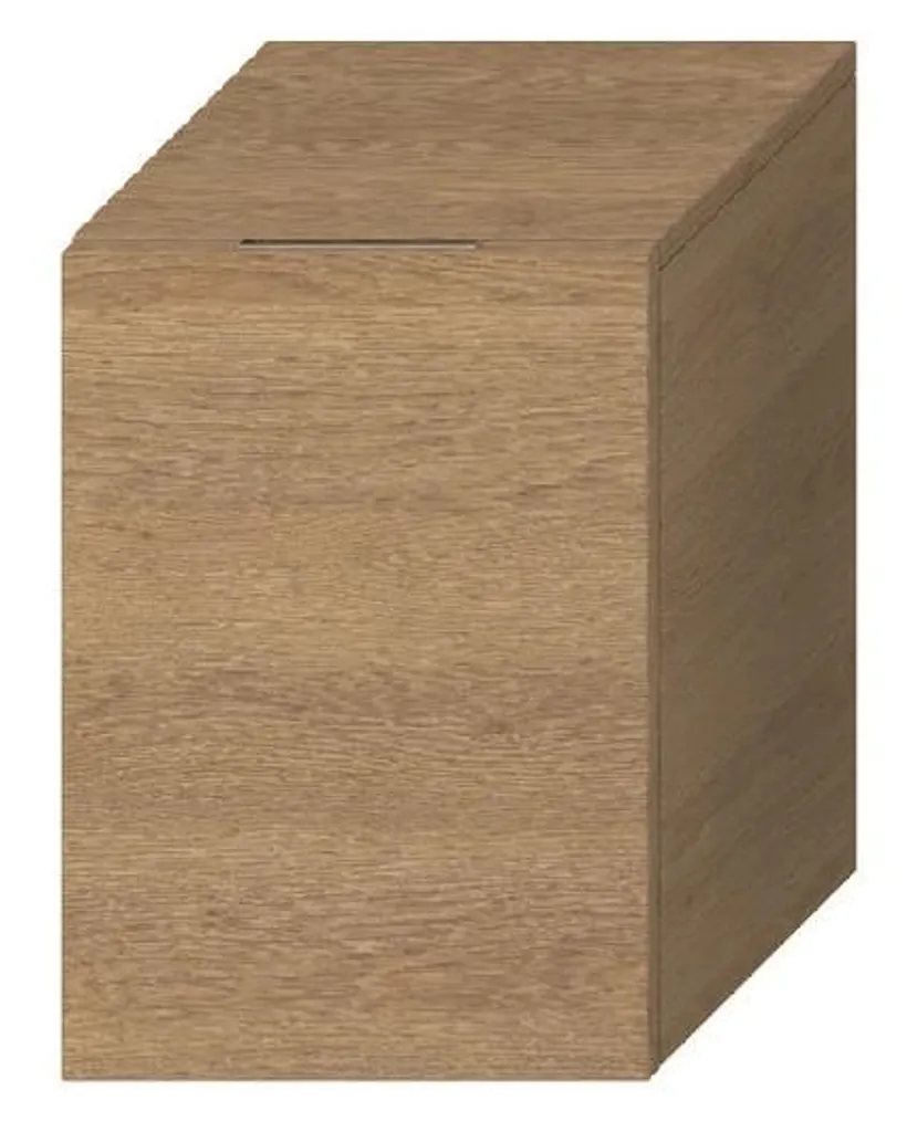 Meuble bas étanche finition chêne 32cm pour salle de bain - Cubito Jika