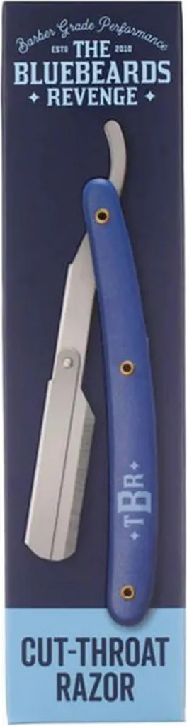 Couteau de rasage shavette bleu à lame interchangeable unique