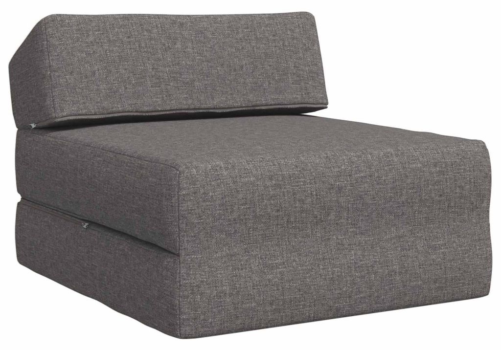 vidaXL Klappsofa Bett Hellgrau 60 x 70 x 41 cm Stoff Produktbild 