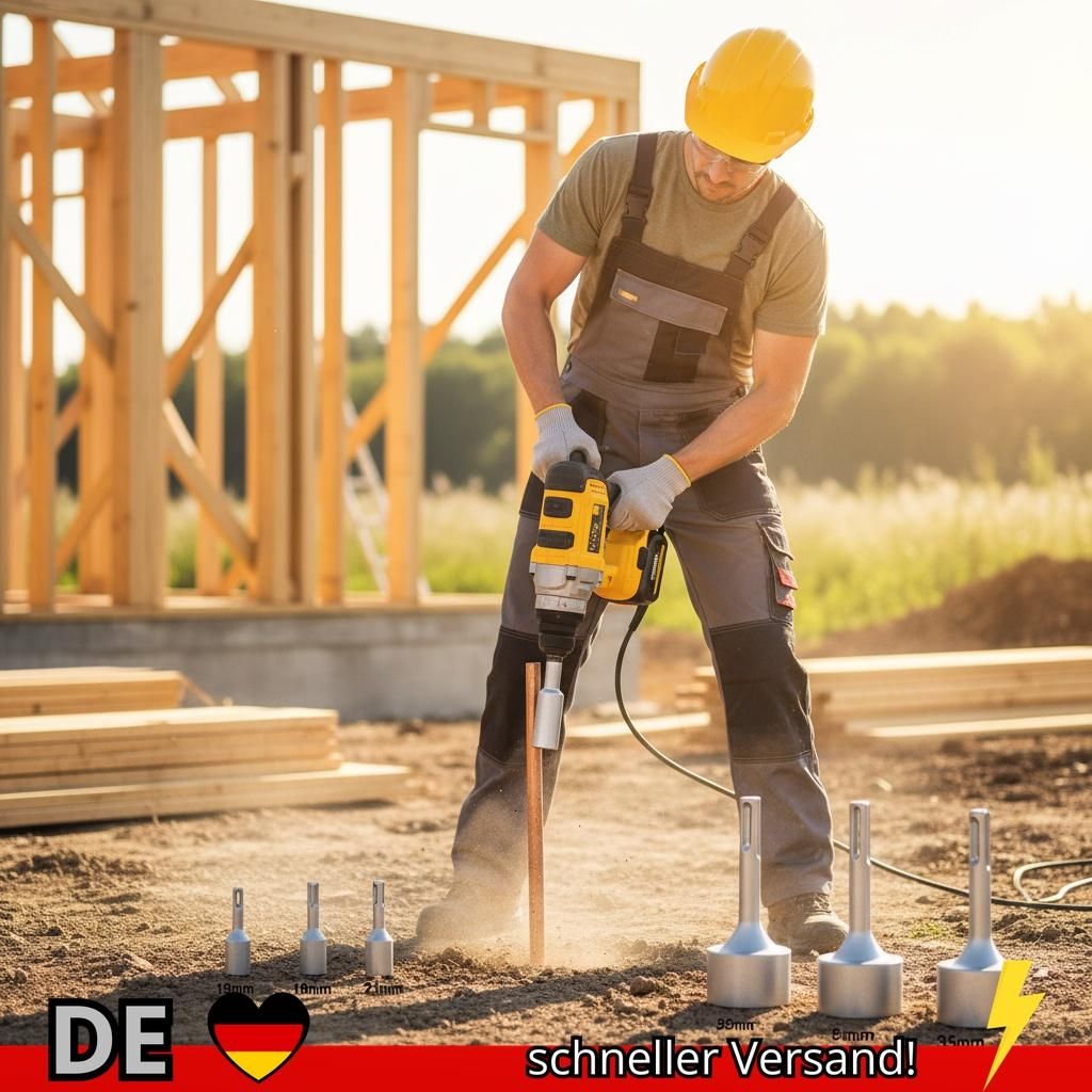 SDS Plus Erdungsstab-Treiber für Bohrhammer-Werkzeuge 19 21 25 35 Mm