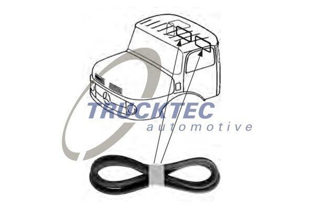 TRUCKTEC AUTOMOTIVE Zierleiste Heckscheibe Heckscheiben-Zierleiste 01.50.001