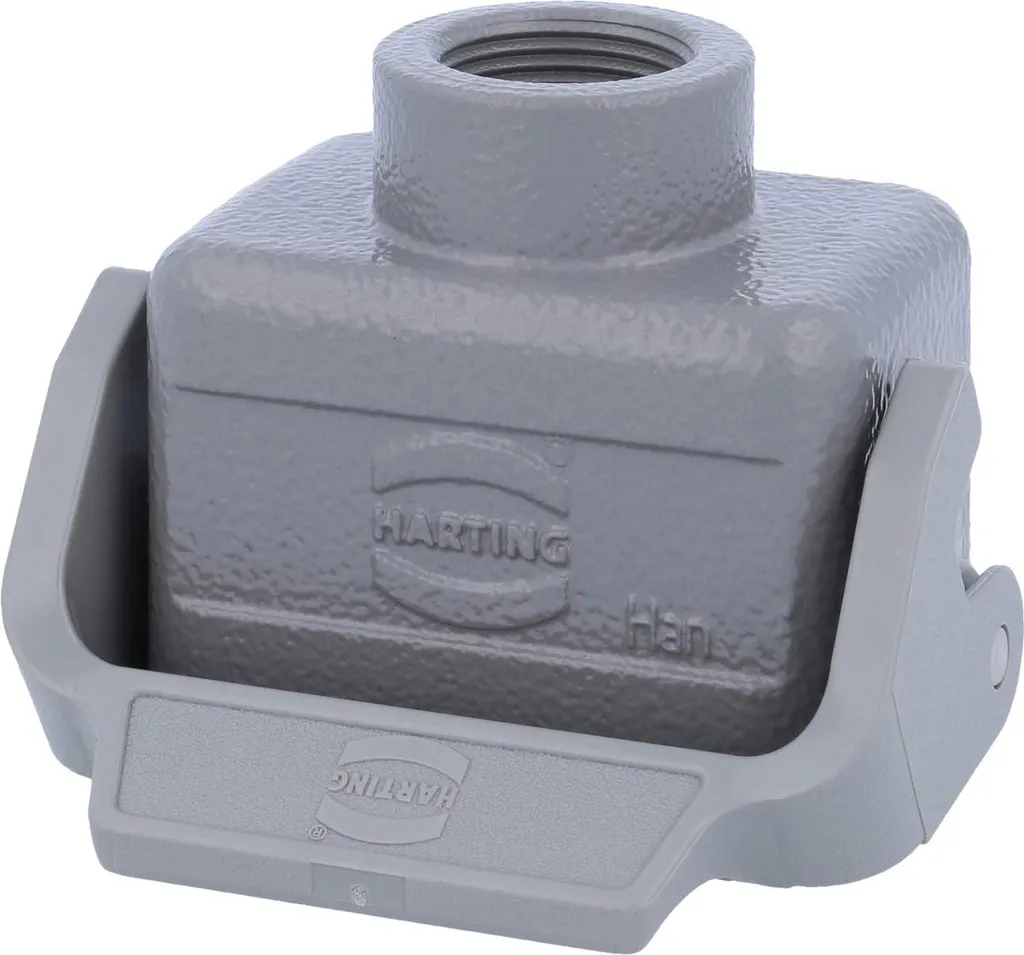 HARTING Han 6B Alloggiamento connettore basso, 1xPG13,5 uscita cavo diritta, con 1 staffa longitudinale Vite PG13,5