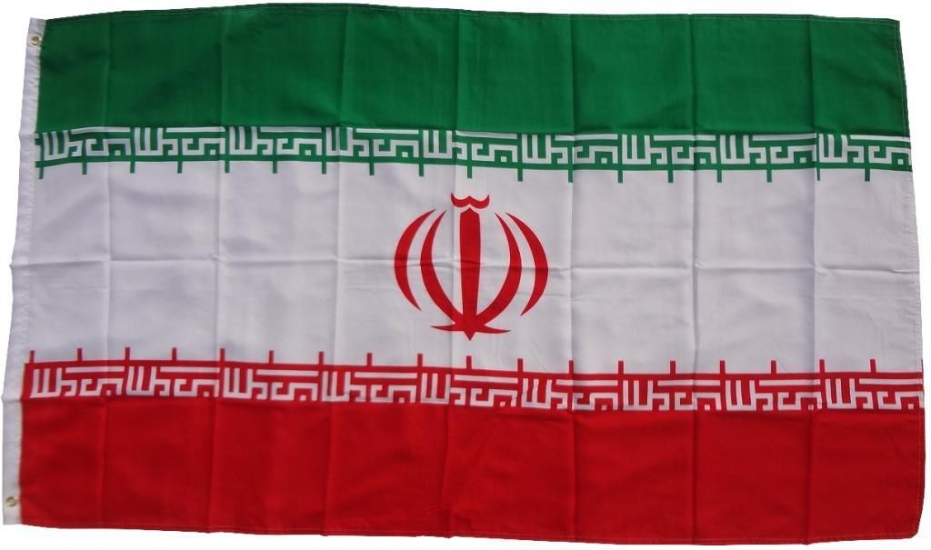 Bandiera Iran 90 x 150 cm con 2 occhielli 100g/m² peso Immagine del prodotto 
