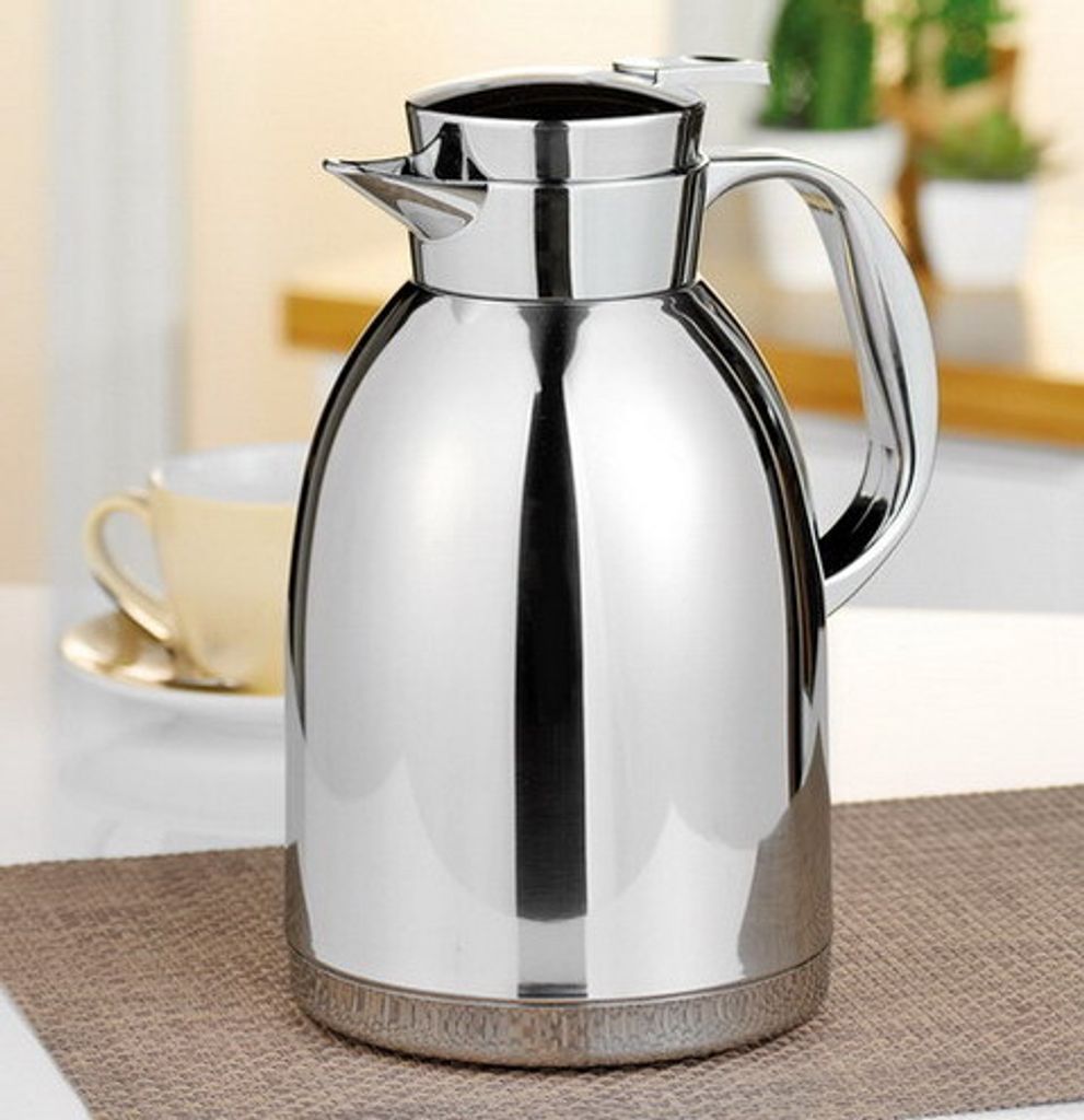 6x Isolierkanne MAESTRO 1,8 Liter, Edelstahl Thermoskanne, Thermosflasche