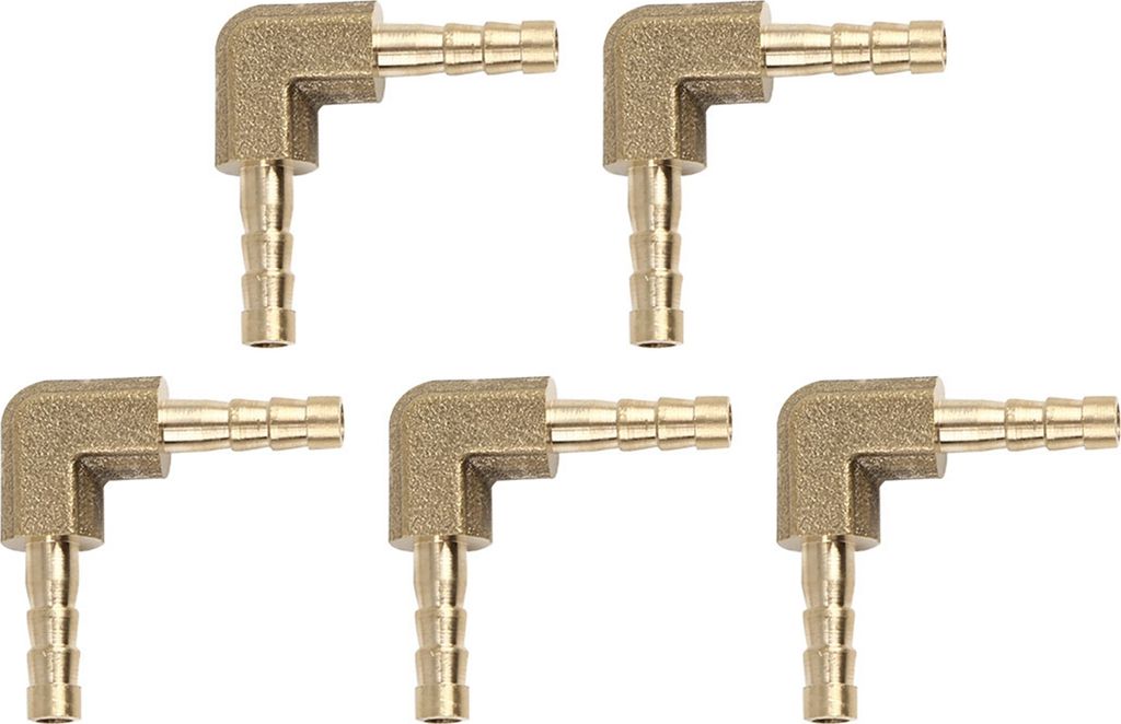 5 Stk.Schlauchverbinder 4mm 90 Grad Schlauchtüllenfittings L-Verteiler Schlauchanschluss
