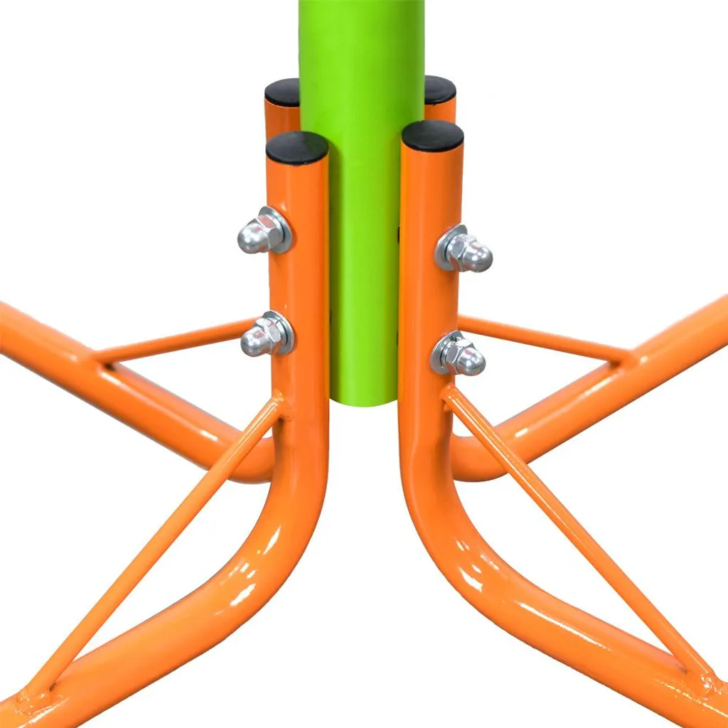 Balançoire rotative 360° durable 4 places avec structure haute qualité - 6