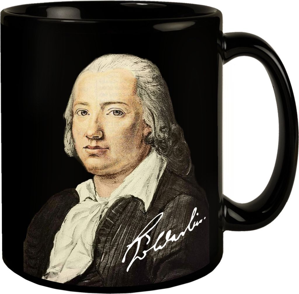 Hölderlin Tübingen Portrait Tasse - Nun versteh ich den Menschen