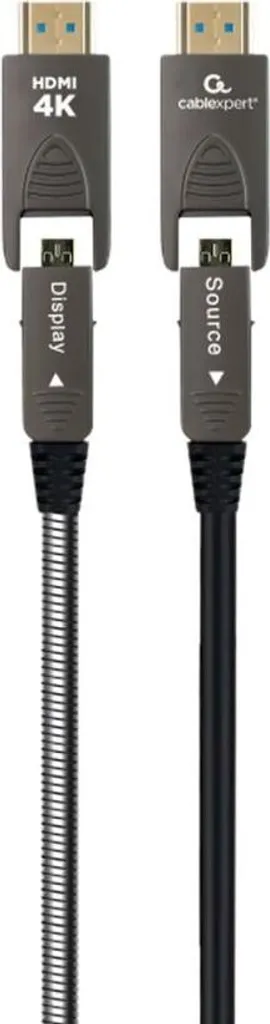 Câble HDMI Optique Actif Gembird D-A de 15m avec Ethernet Haute Vitesse