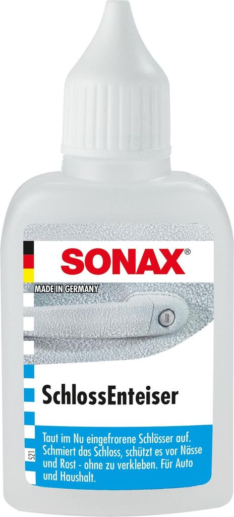 Sonax Türschlossenteiser taut eingefrorene Schlösser auf 50ml 3er Pack