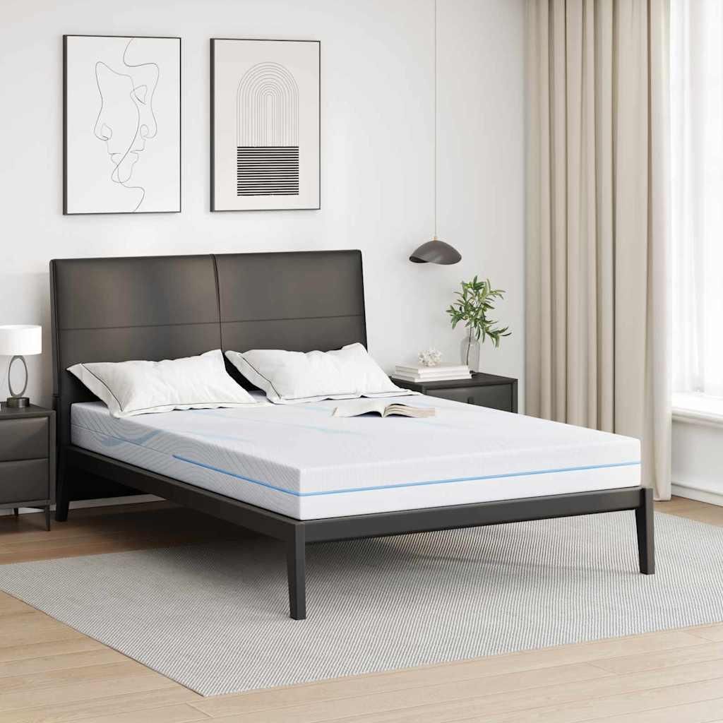 Möbel Matratzen Weiß 140 x 200 cm 100% Polyester Jacquardstoff - Sonstige Matratzen 4106294