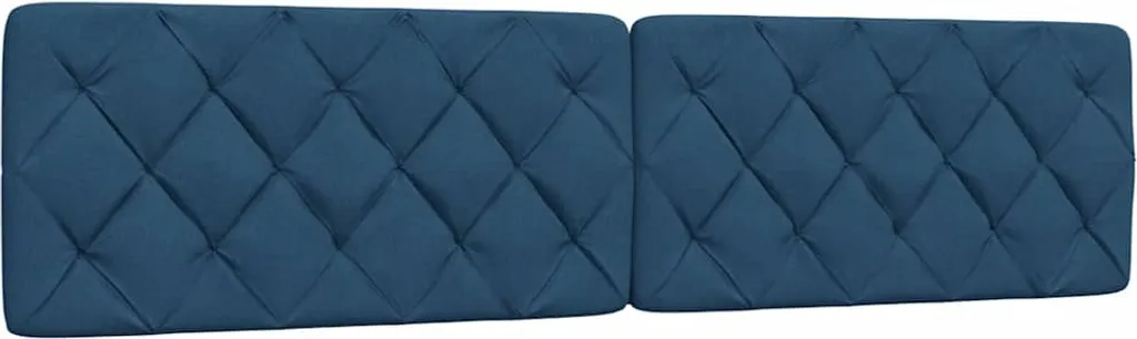 Cuscino per Testiera Letto 200 cm in Tessuto Blu: Comfort e Stile