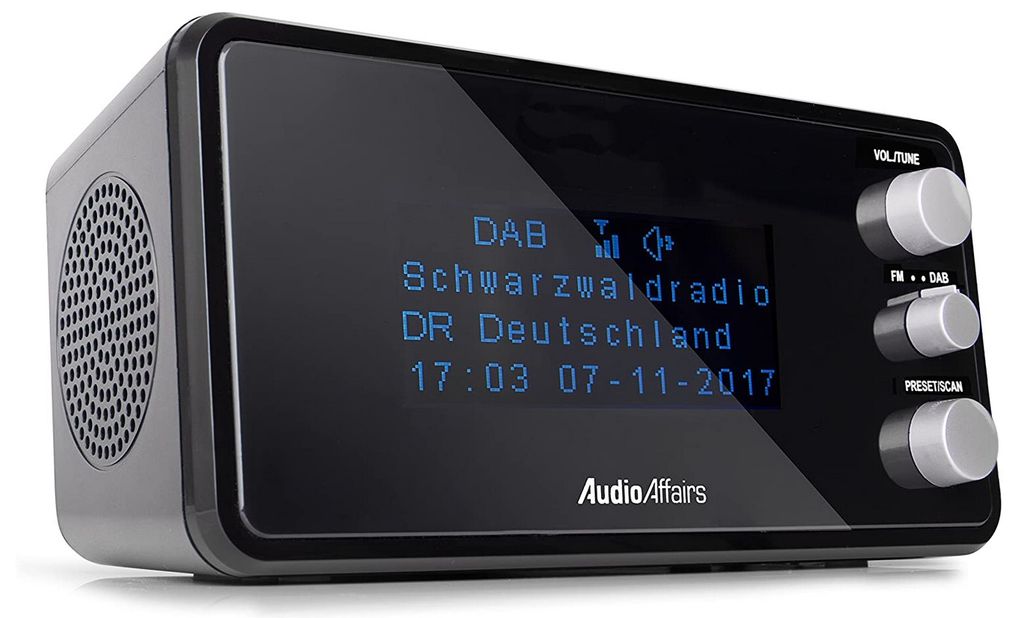 AudioAffairs Digitaler Radiowecker DAB+, UKW/FM, dimmbares Produktbild 