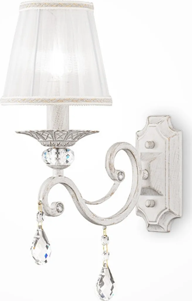 Applique Murale Dimmable Cristal Blanche E14 40W - Eclairage de Prestige - 2