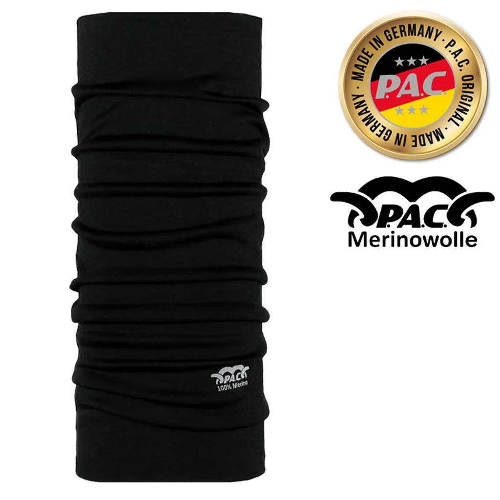 P.A.C. Merino Total Black: La Fascia Elegante per Sport e Tempo Libero