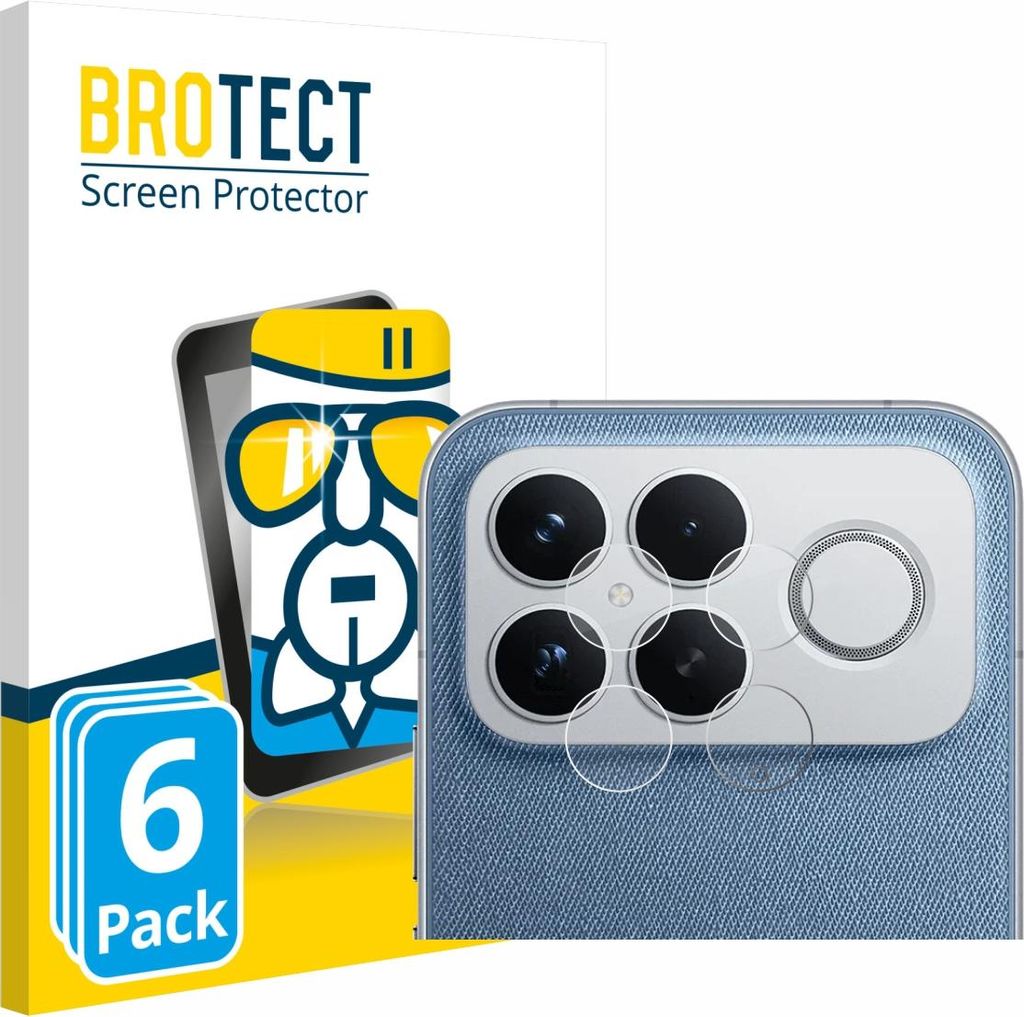 6x BROTECT Schutzglas für Xiaomi Poco F8 Ultra 5G (NUR Kameraschutz) Schutzfolie Panzer Folie Glas Display Schutz klar