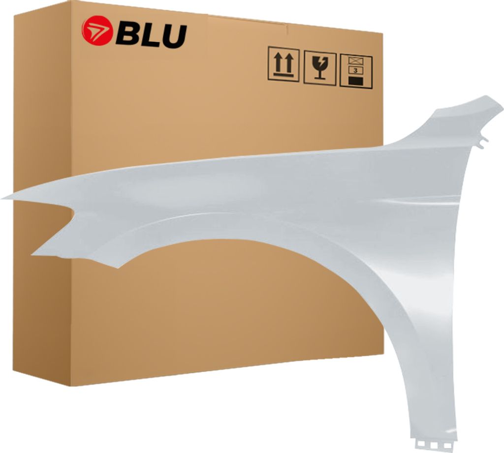 BLU Kotflügel Passend für VW Volkswagen Passat B8 LA7W Links Silber ReflexSilber | 2014-2023 | Vorderseite Vorne | Lackiert | Einbaufertig