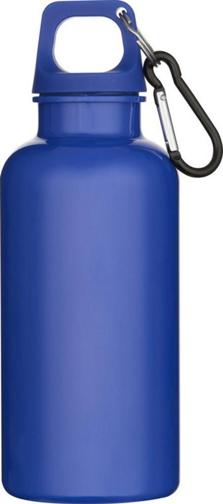 Floso - "Oregon" Wasserflasche, unifarben, Recycelter Kunststoff, Karabinerverschluss, 400ml PF4986 (Einheitsgröße) (Dunkelblau)