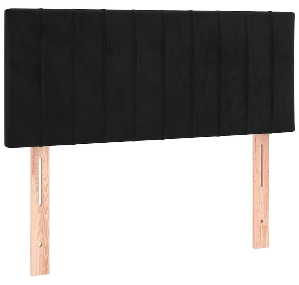 vidaXL Čelo postele černé 80x5x78/88 cm Velvet Obrázek produktu 