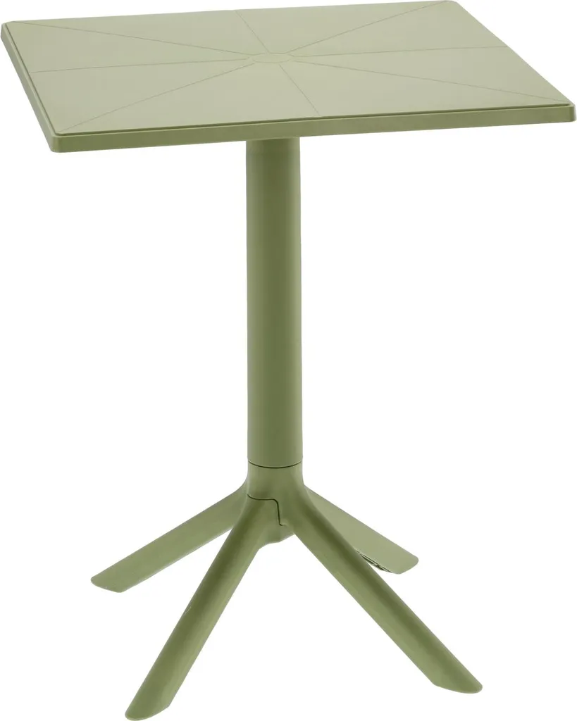 Tavolo LAMBROS Verde in Metallo | Stile Country per Giardino e Veranda