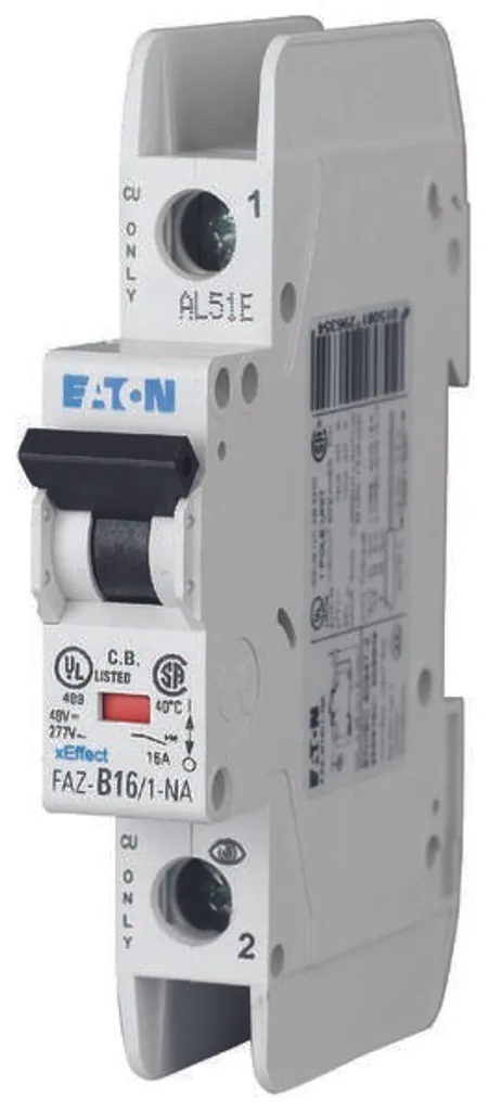 Disjoncteur Eaton FAZ-C6/1-NA pour Tableaux Électriques et Industrie