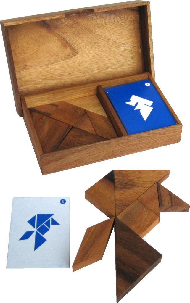 Tangram pre 2 hráčov: Hádanka pozostávajúca z 2 sád po 7 Obrázok produktu 
