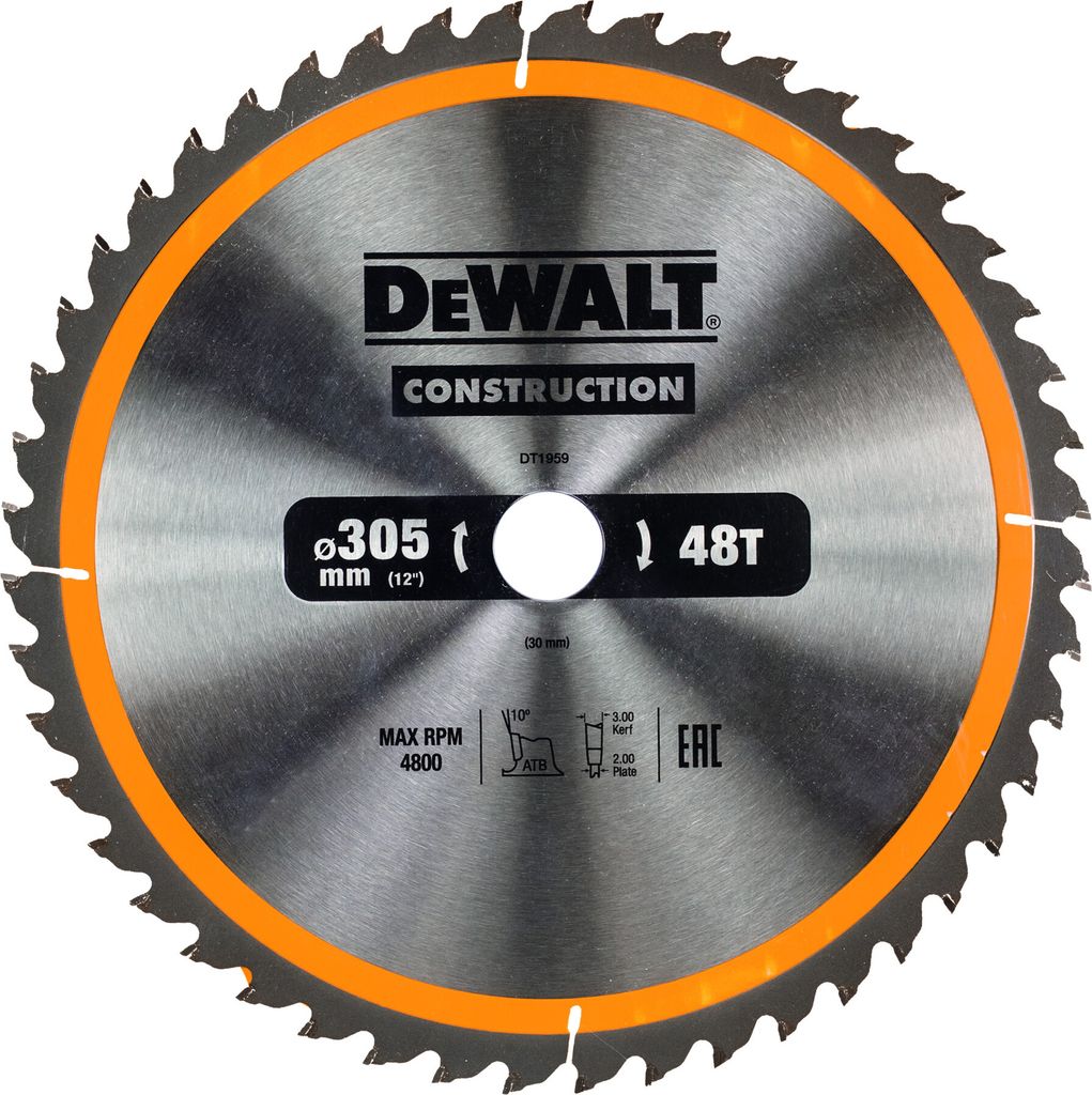 Lama circolare DT1959 D.305mm foro 30mm 48 denti WZ Immagine del prodotto 