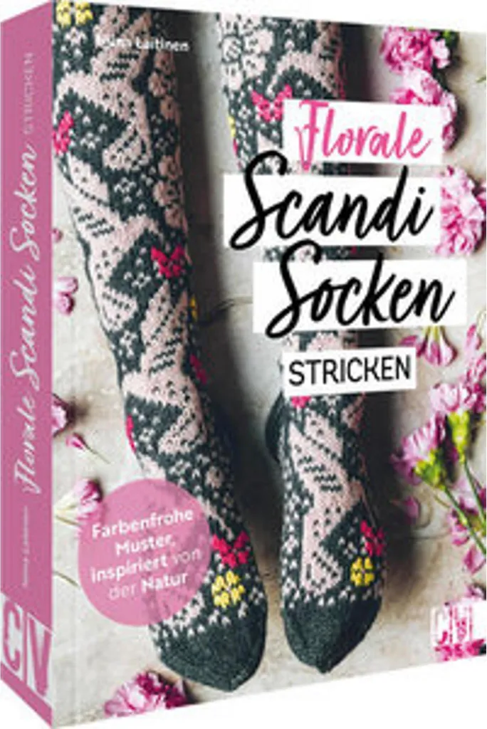 Chaussettes en Laine à Motifs Floraux Scandi - Confort et Chaleur DIY