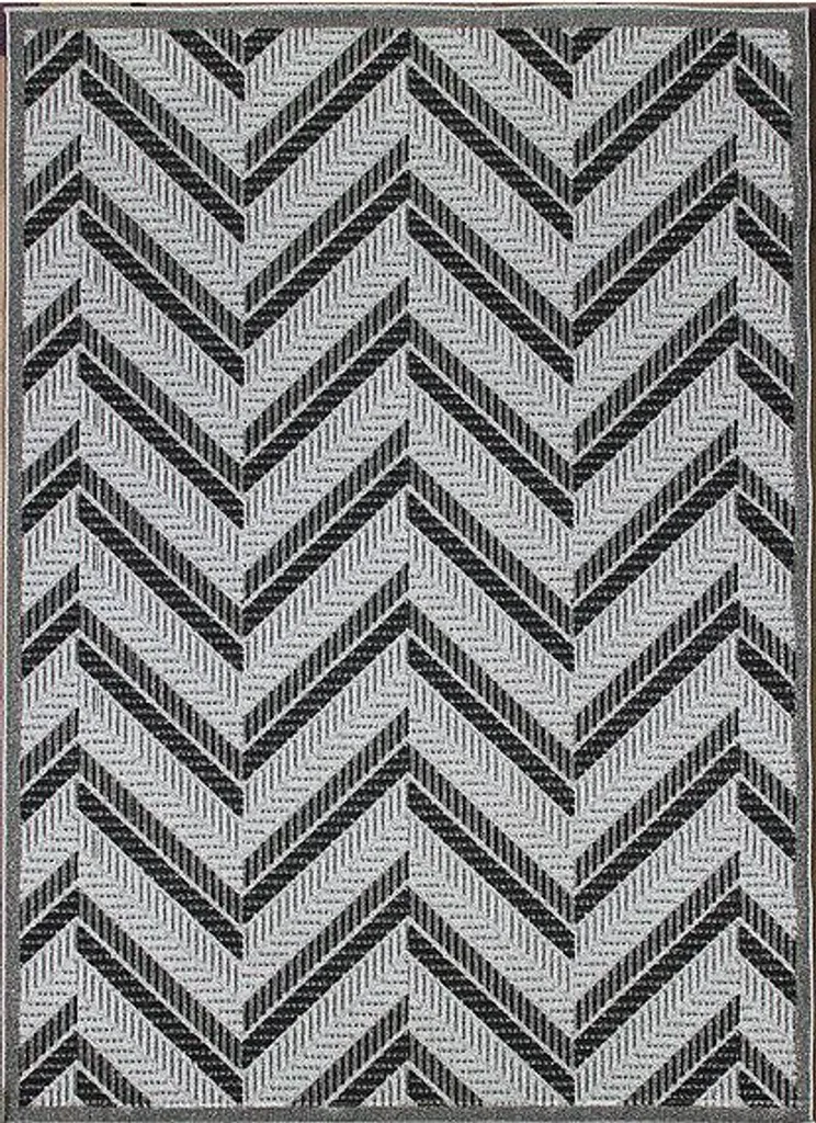 Tapis Lagos 1088 Silver Gris Anthracite 200x290 - Texture Douce et Design