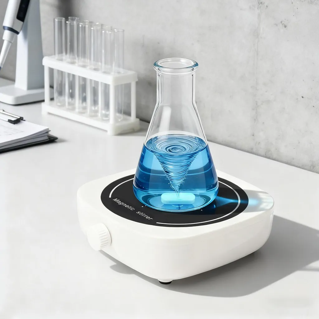 Agitateur magnétique pour cosmétiques maison et chimie noir