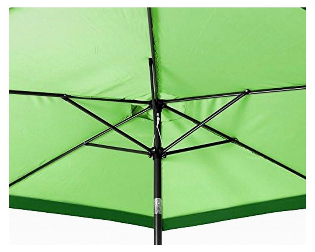Marktschirm 3 Meter Sonnenschutz mit Kurbel, UV 50, zweifarbig
