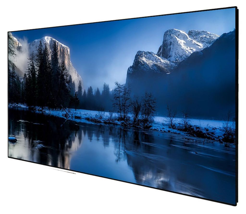 DELUXX Cinema Hochkontrast-Rahmenleinwand SlimFrame 203 x 114cm, 92" - DARKVISION