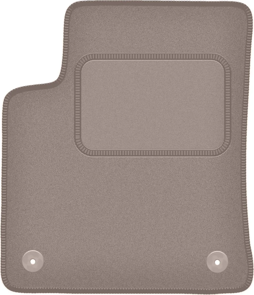 Tappetino Conducente Citroen C3 Aircross II Beige Velluto con Clip