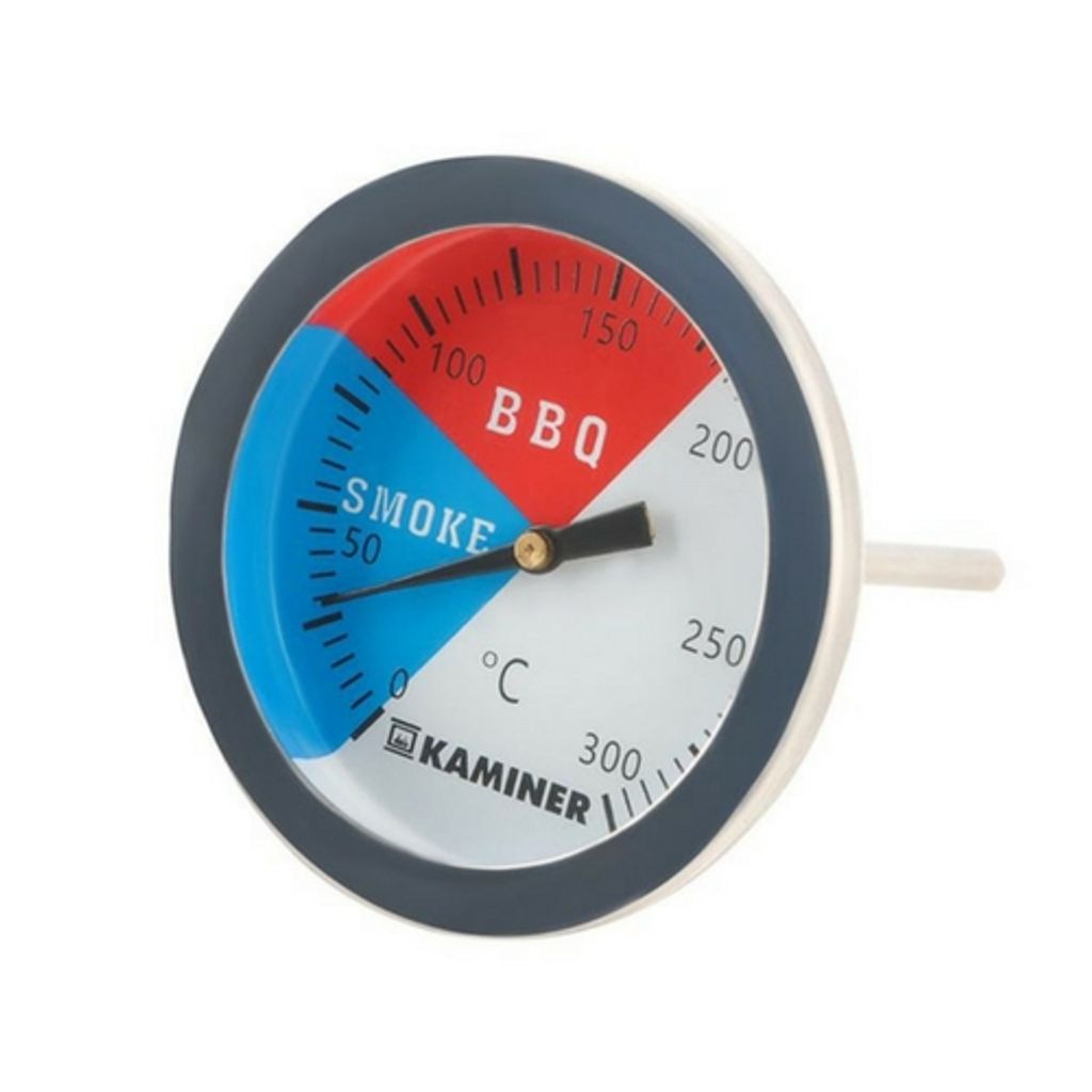 Grillthermometer bis 300℃ Grill Einbau Thermometer analog Hauben Deckel Schraube 