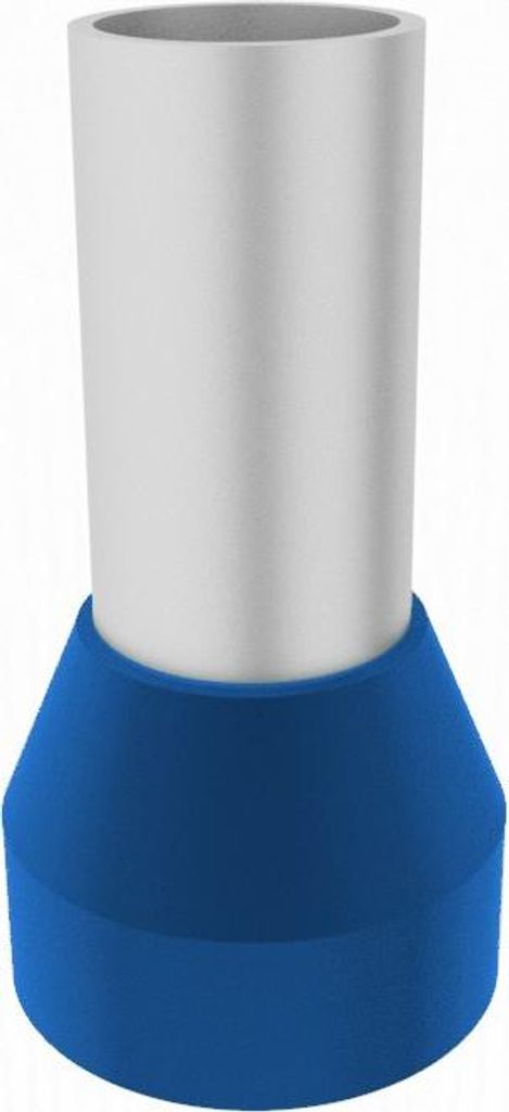 10 stuks geïsoleerde blauwe adereindhulzen, type E 50/20, Productafbeelding 